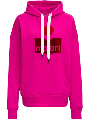 Isabel Marant Étoile Logo Flocked Hoodie