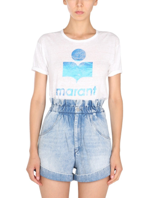 Isabel Marant Étoile Logo Printed T-shirt