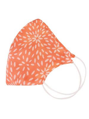 Face Mask - Coral Print