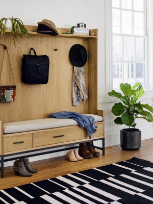 Baylor Entryway Bench - Natural Oak