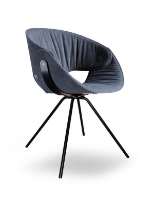 Fl@t Soft Upholstered Chair 9w3.01 By Tonon