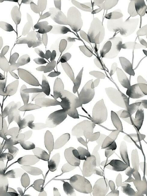 Botany Vines Peel & Stick Wallpaper In Grey By York Wallcoverings