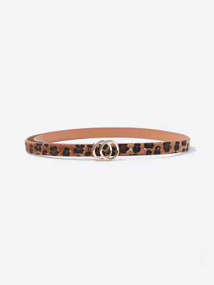 Leopard Print Waist Belt