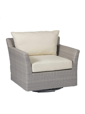 Summer Classics Club Woven Swivel Glider