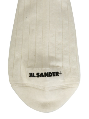 Jil Sander Logo Patch Socks