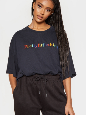 Prettylittlething Multi Embroidered Black...