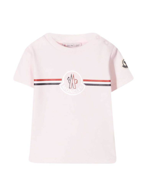 Moncler Enfant Logo Patch Crewneck T-shirt