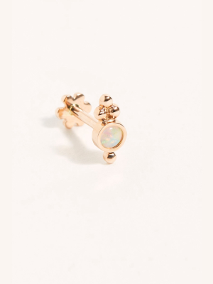 Opal Trinity Helix Stud