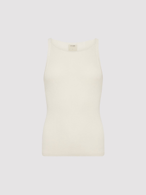 Min Knit Tank Top - White