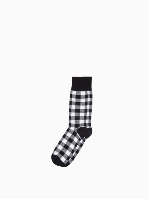 Buffalo Check Crew Socks