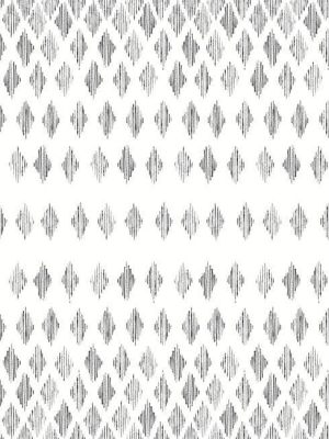 Diamond Ombre Wallpaper In Black And White From The Simply Farmhouse Collection By York Wallcoverings