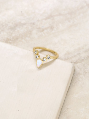 The Opal Temptress 18k Gold Plated Ring