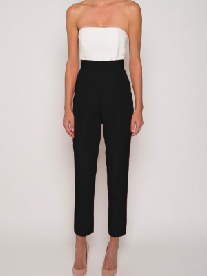 Silk Faille Cigarette Pants