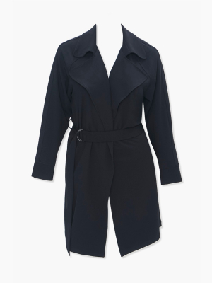 Plus Size Trench Blazer