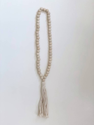 Wooden Beaded Tassel