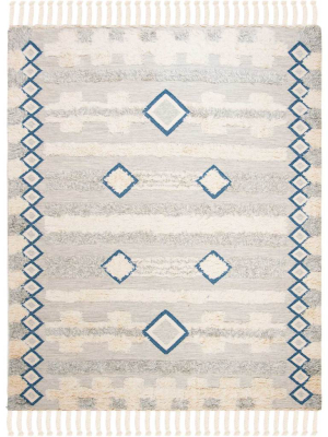 Kenya Bohemian Gray/ivory Area Rug