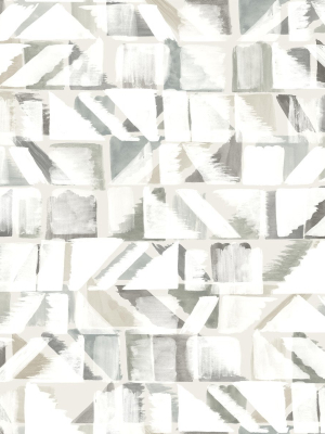 Refraction Peel & Stick Wallpaper In Neutrals From The Risky Business Iii Collection By York Wallcoverings