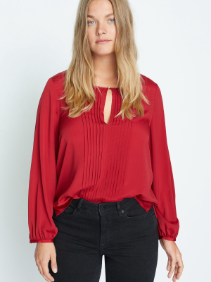 Pleated Panel Blouse