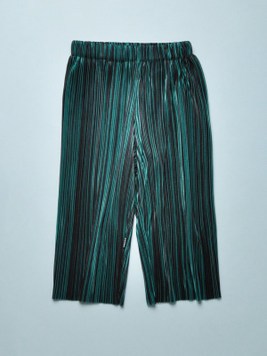 Aliecia Pants - Green/black Stripe