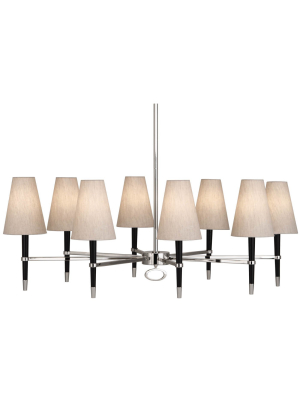 Ventana Oval Chandelier Polished Nickel