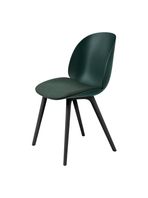 Beetle Dining Chair - Seat Upholstered - Black Plastic Base