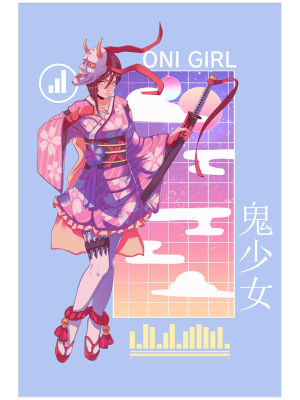 Oni Girl Poster