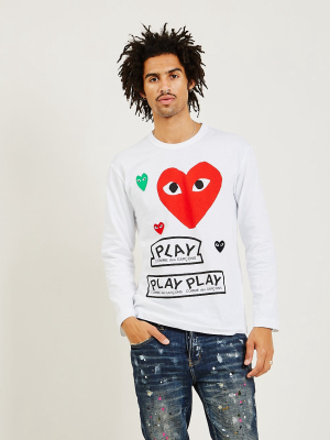 Red Multi Heart Long Sleeve Tee