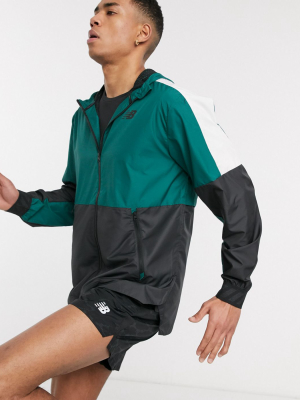 New Balance Running Tenacity Quarter Zip Mid-layer In Green