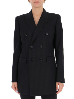 Saint Laurent Pinstripe Double-breasted Blazer