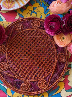 Cartagena Placemat Maroon