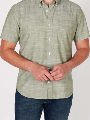 Muted Green Short Sleeve Shirt