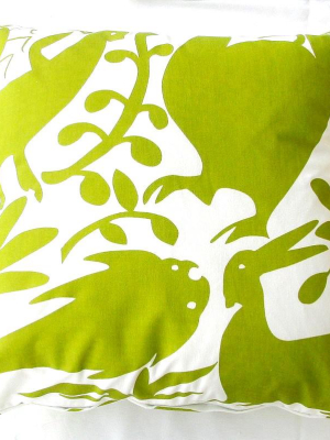 Green Otomi Pillow Design By 5 Surry Lane
