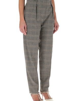 Max Mara Studio Fionda Check Tapered Pants