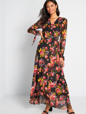 So Wrapped Up Maxi Dress