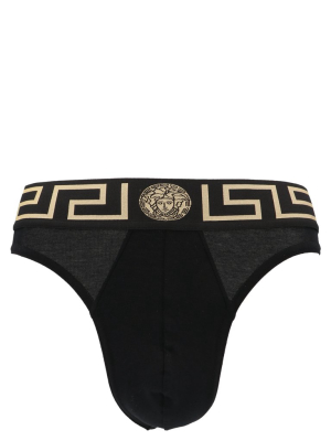 Versace Greca Border Thong Briefs
