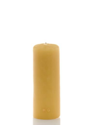 Amber Pillar Candle, 3"x6"