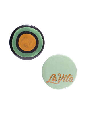 La Vita Button Mirror Set Design By Odeme