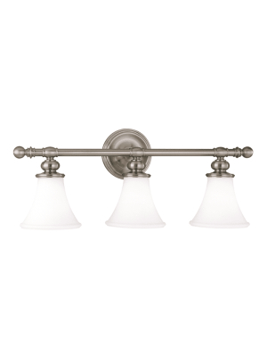 Weston 3 Light Bath Bracket Satin Nickel