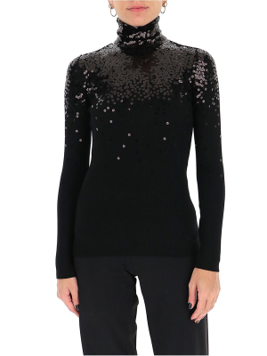 Valentino Sequinned Turtleneck Sweater