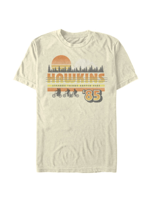 Men's Stranger Things Retro Hawkins Bikers T-shirt