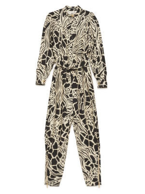 Alberta Ferretti Animal Print Jumpsuit