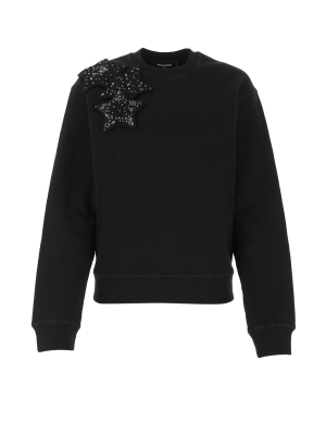 Dsquared2 Embellished Star Patch Sweatshirt