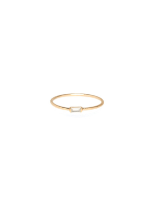 14k Horizontal Baguette Ring