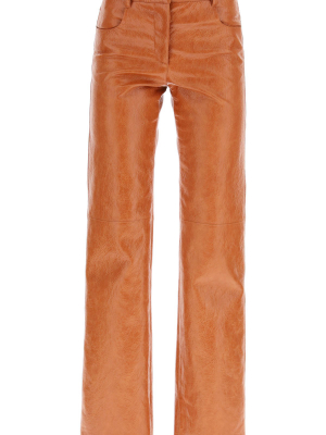 Msgm Faux-leather Trousers