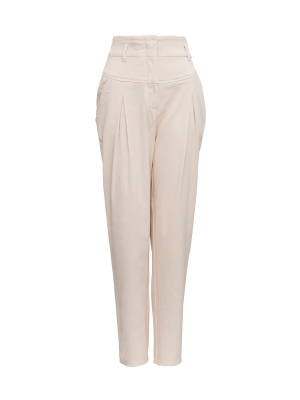 Alberta Ferretti High-waisted Tapered Trousers