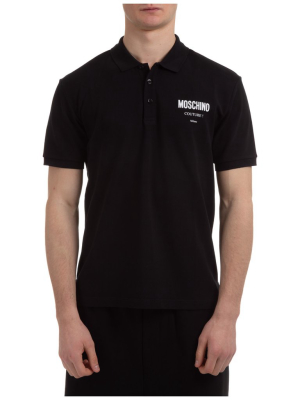 Moschino Logo Printed Polo Shirt