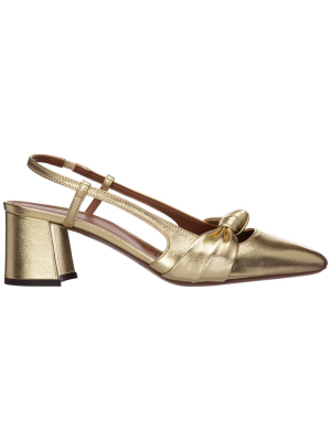 L'autre Chose Block Heel Slingback Pumps