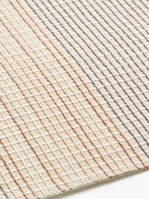 Grid Embroidered Placemat