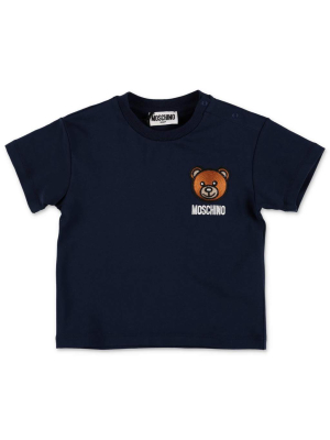 Moschino Kids Teddy Bear Embroidered T-shirt