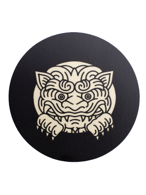 Sneak Peek Gargoyle Sticker - Black